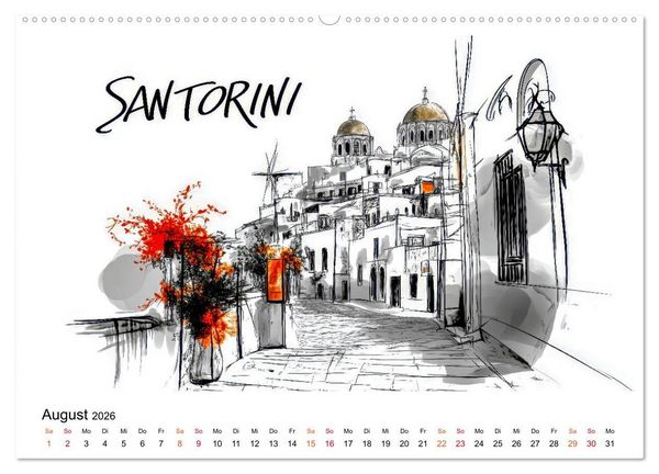 Produktbild: Traumziele der Erde - Kalender f&uuml;r Entdecker (Wandkalender 2026 DIN A2 quer), CALVENDO Monatskalender