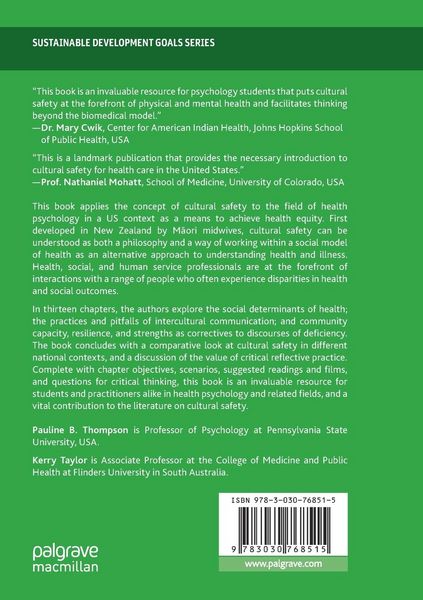 Produktbild: A Cultural Safety Approach to Health Psychology