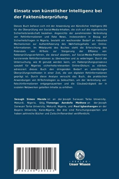 Produktbild: Einsatz von k&uuml;nstlicher Intelligenz bei der Fakten&uuml;berpr&uuml;fung