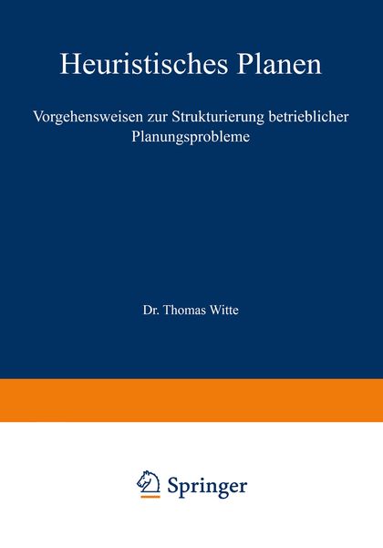 Produktbild: Heuristisches Planen