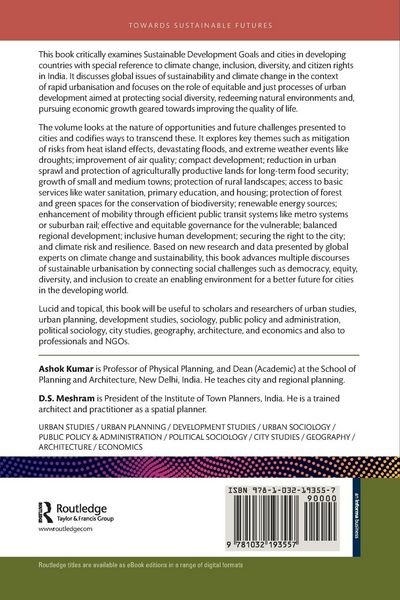 Produktbild: Sustainable Development Goals and Indian Cities