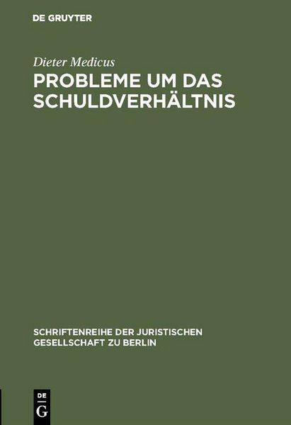 Produktbild: Probleme um das Schuldverh&auml;ltnis
