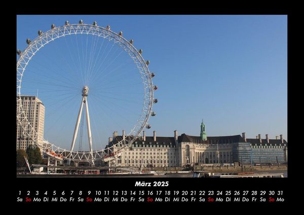 Produktbild: London 2025 Fotokalender DIN A3