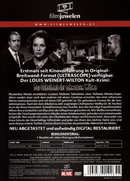Produktbild: Das Geheimnis der schwarzen Witwe - Filmjuwelen