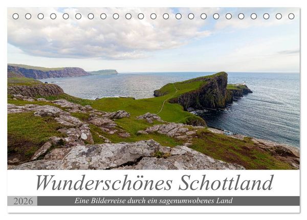 Produktbild: Wundersch&ouml;nes Schottland - Bilderreise durch ein sagenumwobenes Land (Tischkalender 2026 DIN A5 quer), CALVENDO Monatskalender