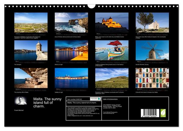 Produktbild: Malta. The sunny island full of charm. (Wall Calendar 2027 DIN A3 landscape), CALVENDO 12 Month Wall Calendar