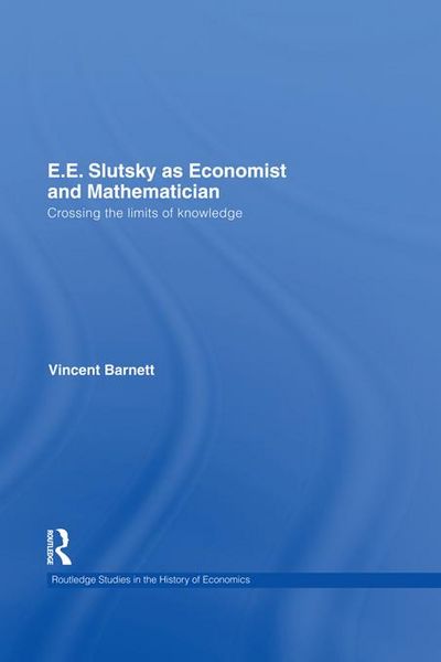 Produktbild: E.E. Slutsky as Economist and Mathematician