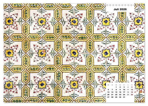 Produktbild: Lissabons Azulejos (Wandkalender 2026 DIN A3 quer), CALVENDO Monatskalender