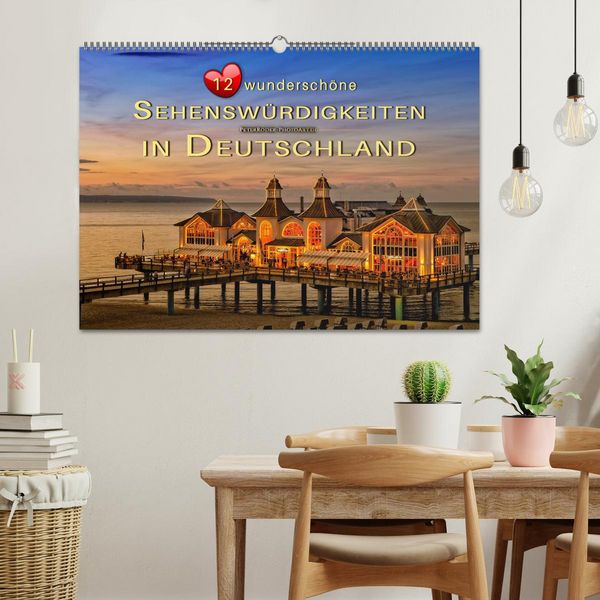 Produktbild: 12 wundersch&ouml;ne Sehensw&uuml;rdigkeiten in Deutschland (Wandkalender 2026 DIN A2 quer), CALVENDO Monatskalender