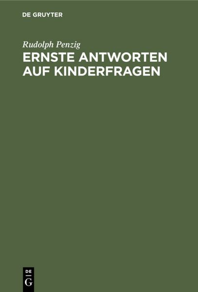Produktbild: Ernste Antworten auf Kinderfragen