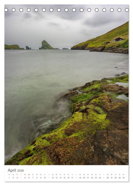 Produktbild: F&oslash;royar - Faroe Islands - F&auml;r&ouml;er Inseln (Tischkalender 2026 DIN A5 hoch), CALVENDO Monatskalender