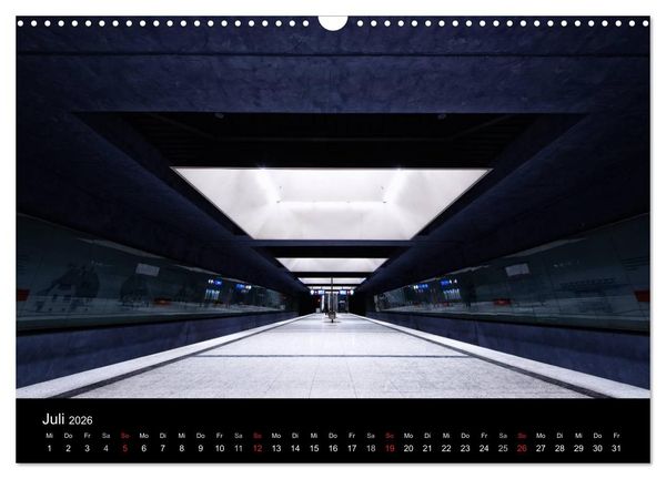 Produktbild: MetroMUC, Stationen im Untergrund M&uuml;nchens (Wandkalender 2026 DIN A3 quer), CALVENDO Monatskalender