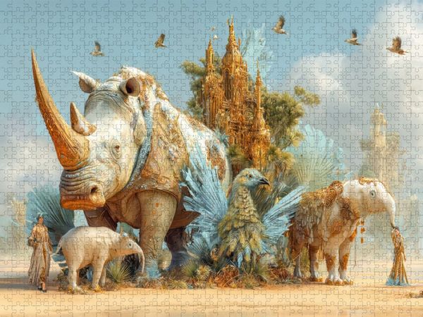 Produktbild: CALVENDO Puzzle Tierparadies | 1000 Teile Lege-Gr&ouml;&szlig;e 64x48cm Foto-Puzzle f&uuml;r gl&uuml;ckliche Stunden