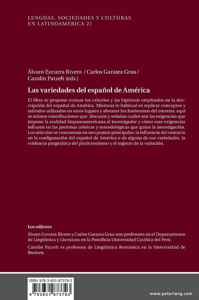 Produktbild: Las variedades del espa&ntilde;ol de Am&eacute;rica