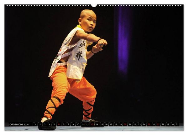 Produktbild: Kung Fu du Mont Song (Calendrier mural 2026 DIN A2 vertical) calendrier de bureau