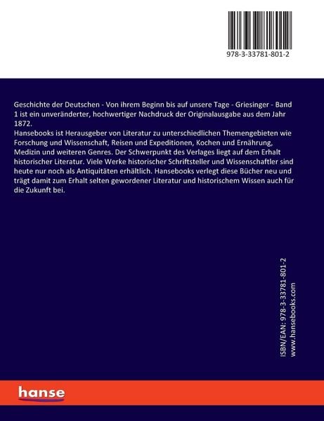 Produktbild: Geschichte der Deutschen
