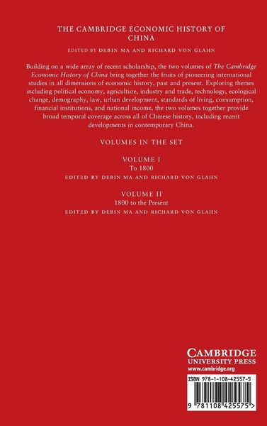 Produktbild: The Cambridge Economic History of China