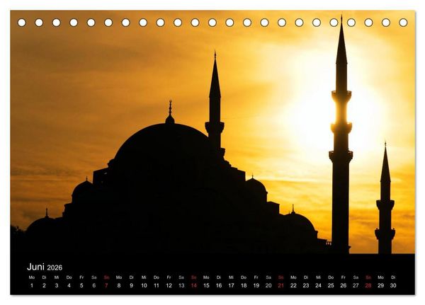 Produktbild: Istanbul Einmalig (Tischkalender 2026 DIN A5 quer), CALVENDO Monatskalender