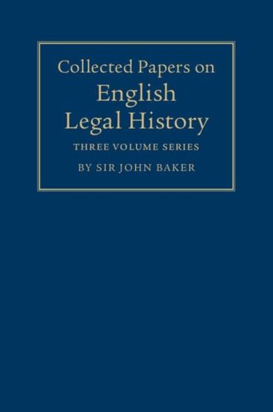 Produktbild: Collected Papers on English Legal History