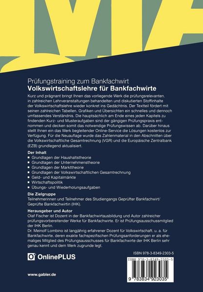Produktbild: Volkswirtschaftslehre f&uuml;r Bankfachwirte