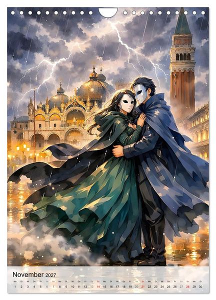 Produktbild: Venezianische Tr&auml;ume (Wandkalender 2027 DIN A4 hoch), CALVENDO Monatskalender