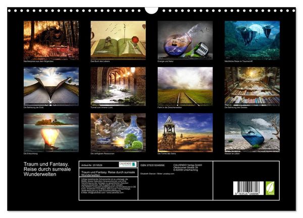 Produktbild: Traum und Fantasy. Reise durch surreale Wunderwelten (Wandkalender 2026 DIN A3 quer), CALVENDO Monatskalender