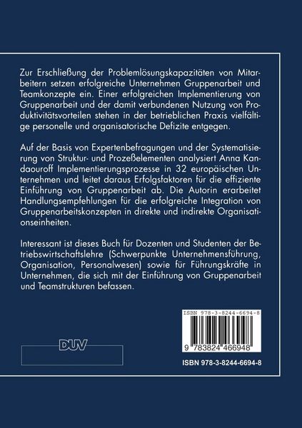 Produktbild: Erfolgreiche Implementierung von Gruppenarbeit