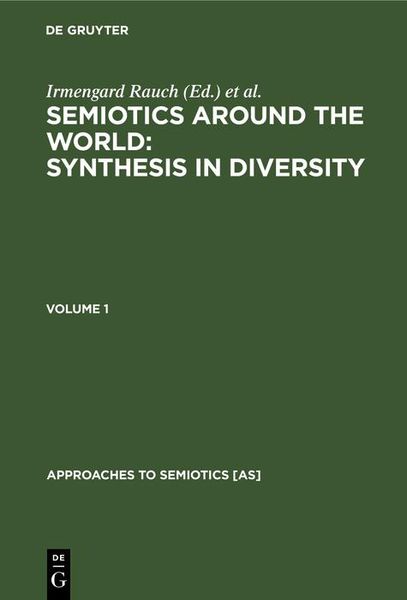 Produktbild: Semiotics around the World: Synthesis in Diversity