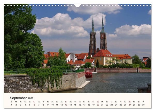 Produktbild: Die Dominsel - Historisches Zentrum der Stadt Breslau (Wandkalender 2026 DIN A3 quer), CALVENDO Monatskalender