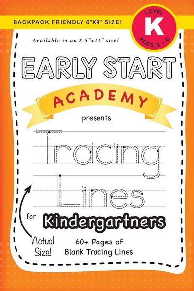 Produktbild: Early Start Academy, Tracing Lines for Kindergartners (Backpack Friendly 6"x9" Size!)