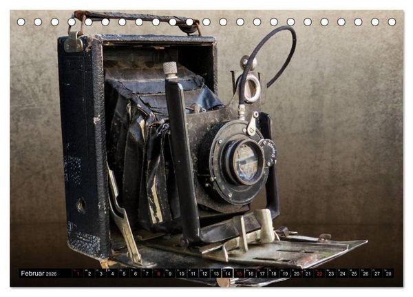 Produktbild: Historische Fotoapparate (Tischkalender 2026 DIN A5 quer), CALVENDO Monatskalender