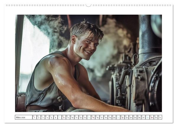 Produktbild: Mit Volldampf in dein Herz (hochwertiger Premium Wandkalender 2026 DIN A2 quer), Kunstdruck in Hochglanz