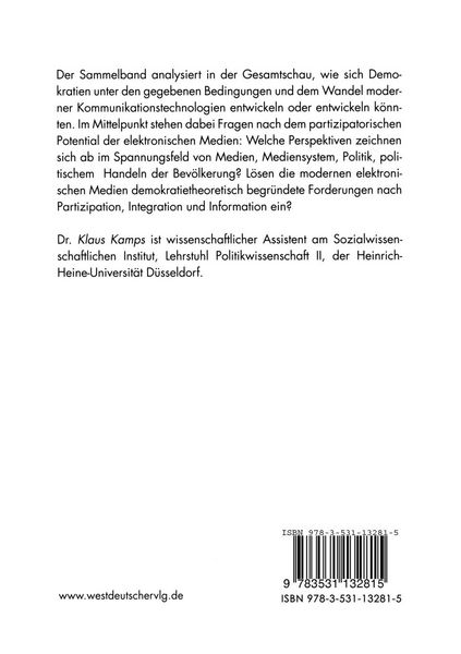 Produktbild: Elektronische Demokratie?