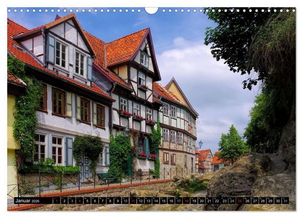 Produktbild: Quedlinburg - Welterbestadt im Harz (Wandkalender 2026 DIN A3 quer), CALVENDO Monatskalender