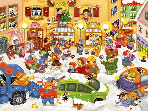Produktbild: CALVENDO Puzzle Adventszeit | 1000 Teile Lege-Gr&ouml;&szlig;e 64x48cm Foto-Puzzle f&uuml;r gl&uuml;ckliche Stunden