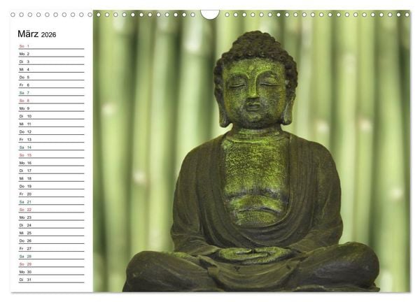 Produktbild: Buddha (Wandkalender 2026 DIN A3 quer), CALVENDO Monatskalender