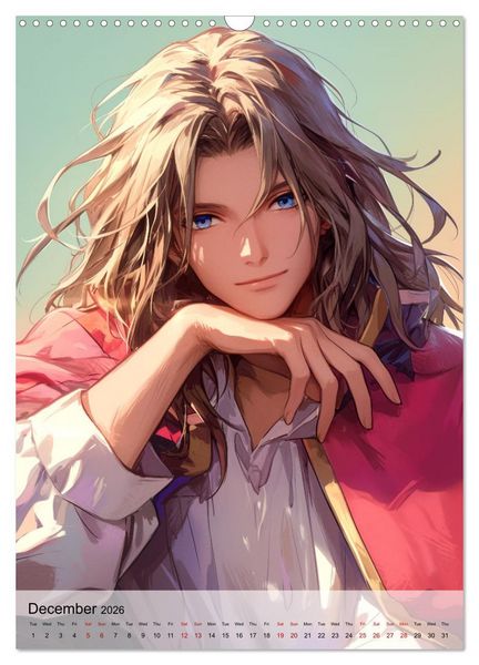 Produktbild: Seductive Anime Men (Wall Calendar 2026 DIN A3 portrait), CALVENDO 12 Month Wall Calendar