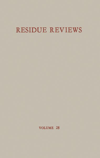 Produktbild: Residue Reviews / R&uuml;ckstands-Berichte