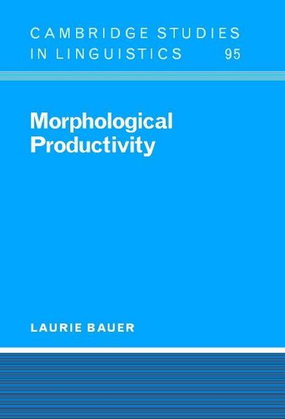 Produktbild: Morphological Productivity