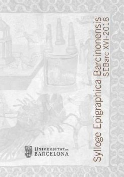 Produktbild: Sylloge Epigraphica Barcinonensis : SEBarc XVI-2018