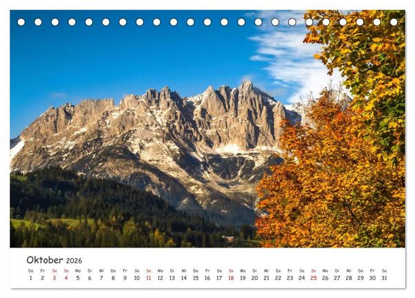 Produktbild: Kitzb&uuml;hel. Die Stadt im Herz der Alpen (Tischkalender 2026 DIN A5 quer), CALVENDO Monatskalender
