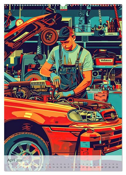 Produktbild: KFZ-Mechatroniker - Mein Traumberuf (hochwertiger Premium Wandkalender 2026 DIN A2 hoch), Kunstdruck in Hochglanz