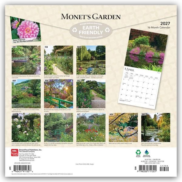 Produktbild: Monet's Garden &ndash; Monets Garten 2027 &ndash; 16-Monatskalender