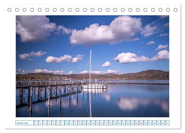 Produktbild: Bodman - sch&ouml;ner kleiner Ort direkt am Bodensee (Tischkalender 2026 DIN A5 quer), CALVENDO Monatskalender