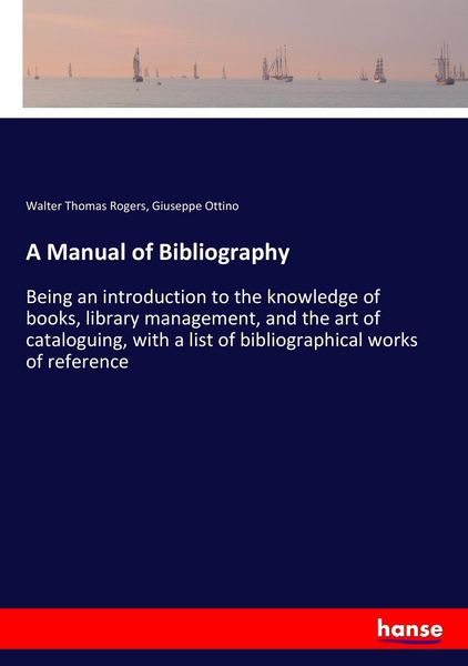 Produktbild: A Manual of Bibliography