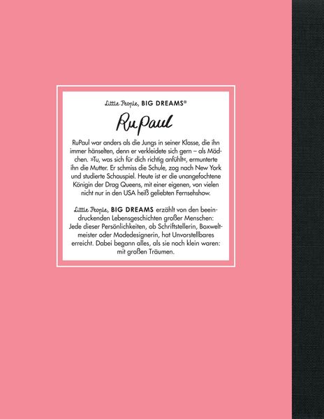Produktbild: RuPaul &ndash; Little People, BIG DREAMS (Deutsche Ausgabe)