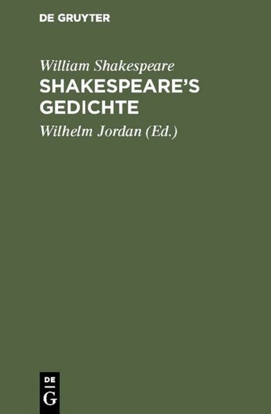 Produktbild: Shakespeare&rsquo;s Gedichte