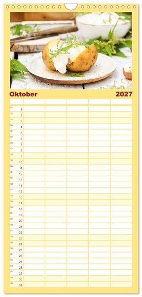 Produktbild: Familienplaner 2027 - K&ouml;stliche Brennnessel mit 5 Spalten (Wandkalender, 21 x 45 cm) CALVENDO