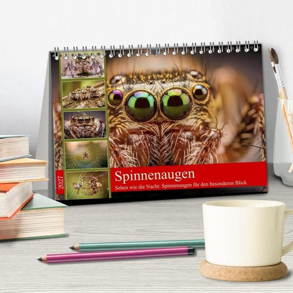 Produktbild: Spinnenaugen (Tischkalender 2027 DIN A5 quer), CALVENDO Monatskalender