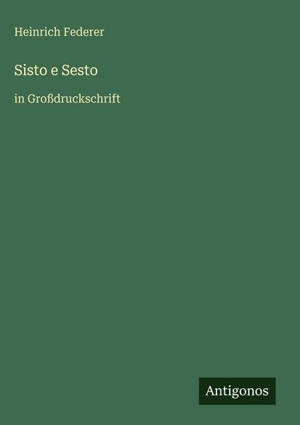Produktbild: Sisto e Sesto